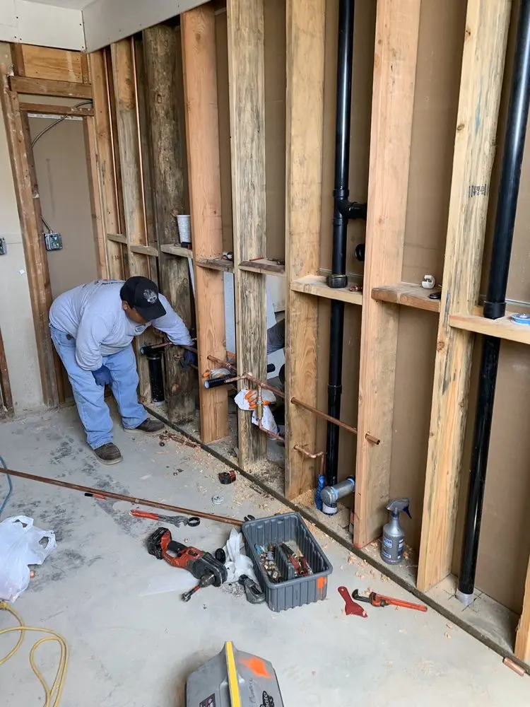 Commercial rough-in plumbing for Gas Line Repair in Kuna